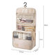 Zimir travel hook toiletry bag waterproof large capacity dry and wet separation storage bag portable business trip dormitory cosmetic bag off-white multi-layer storage