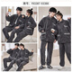 Slim and beautiful couple pajamas for women in autumn and winter coral velvet thickened cardigan loose flannel pajamas pants men's home clothing set M9871 M women