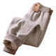 
Tutu Xiaoxiang Defeng fever medium and large children's autumn and winter plus velvet warm pants autumn pants bottomed cotton wool pants school uniform artifact khaki plus velvet thickened 110 recommended height 100-110cm