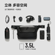 Discoverer P6 new CORDURA wear-resistant shoulder bag crossbody bag men's bag lightweight simple commuting flat bag black-Kordura fabric