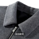 Antonio light luxury & mulberry silk & sheep wool high-end lapel jacket men's simple zipper autumn short woolen jacket