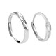 DR couple ring PT950 platinum adjustable pair of plain rings simple proposal wedding ring birthday gift for men and women Rupert's Tears ring default live, closed