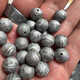 Quanyin Altay Iron Meteorite Round Beads Natural Fidelity Meteorite Beads Buddha Beads Bracelet DIY Accessories with Beads Play Main Beads 6mm