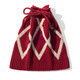 Da Vinci password pure wool knitted hat scarf dual-purpose autumn and winter 2025 new fashion scarf for women warmth to give girlfriend gift dark red 27cm*25cm