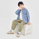 Duojia Old Money Style Shirts Boys' Shirts and Jackets Spring and Autumn Retro Washed Children's Imitation Denim Casual Tops