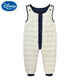 Disney (Disney) children's clothing for boys and girls, infants and young children, cotton quilted overalls, children's velvet thickened warm cotton jumpsuits, pink, 80cm, size 80 (suitable for babies 1-2 years old)