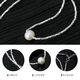 Xuju Shijia Pearl Pendant Broken Silver Couple Necklace Women's Niche High-Quality Imitation Pearl Clavicle Chain as a Gift for Wife Broken Silver Couple Pearl Necklace Y128