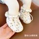 Ouyu Newborn Baby Cotton Shoes 0-1 Autumn and Winter Soft Soled Foot Covers Baby Toddler Shoes Thickened for 3-6-12 Months Cute Bear Lamb Velvet Inner Length 12CM, Recommended for 0-12 Months