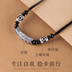 GLTEN landed koi dzi beads 999 sterling silver necklace men's 2025 new pendant birthday gift light luxury niche high-end