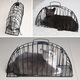 Washing cat cage, cat blowing cage, washing cat artifact, anti-scratch, blow-dry, cat bathing cage bag, fixed cat supplies, anti-scratch, washing cat cage, black S-suitable for 4 Jin Jin equal to 0.5 kg or less