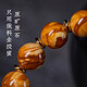 Lan Lian Zhenzhen's authentic Russian material white demon flower gold twisted old beeswax bracelet for men old-style barrel bead bracelet for women natural amber rough stone LH109