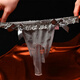 Adult men's underwear perverted fully transparent belted stockings low waist sexy large size men's thong with skin color and opening