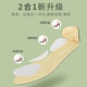 COSMICKISS high-heeled shoes pads for women with heel-stick shoes have been changed to small soft elastics to prevent heel falling and pain, super soft elastic sweat-absorbing and anti-wear forefoot pads, beige 2 pairs, loafers/high heels/not tired after standing for a long time