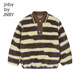 Jnby por Jnby New Jiangnan tela IMITACIÓN DE LA Ropa infantil Fur A-Type Composite Lapel de manga larga 25 Autumn Boys 1p9t11730 964/khaki tiras/cuadrícula 100 cm