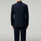 撒SEVEN 7Qi brand Chinese tunic men's wool suit middle-aged dad's suit stand collar suit Chinese wedding banquet business casual suit 5532 Navy blue L 175/50 (pants can be matched at will)