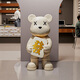 BHM violent bear ornaments living room TV cabinet sofa large floor-standing decoration high-end atmospheric moving housewarming gift Fortune Baifu violent bear + black base