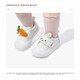 Snafy Baby Toddler Shoes 2025 Spring and Autumn New Children's Shoes Little Girls Non-Slip Girls' Single Shoes Angora White 21