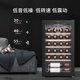 TYLZA 24 bottles small red wine cabinet constant temperature wine cabinet air-cooled frost-free wine red wine beverage refrigerator ice bar energy-saving silent home bedroom living room office TW-86 first-level energy efficiency air-cooled wine cabinet-Beech wood shelf 24 bottles