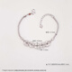 CHINA GOLD platinum bracelet pt950 hollow tube beads crushed ice five emperors coin bracelet as a birthday gift for girlfriend and wife, about 9.67g