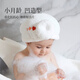 SOFT KISS baby hair drying cap, small month old, absorbent, quick-drying, quick-drying, cute, baby hair, horn shower cap, photo taking, blue star, infant style, category A (suitable for 0-1 year old babies)