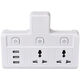 British standard multi-function plug-in board USB socket plug British standard plug-in plug multi-hole wireless mop Hong Kong version converter British standard one to two with 3 USB ports