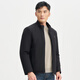 Talented men's stand-up collar jacket autumn and winter 25 new graphene warm fabric embroidery simple business casual windproof