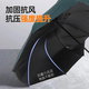 The most popular model on the Internet, manual UV folding umbrella for men and women, dual-use sun protection and sunshade black plastic umbrella, newbie benefits, 7 ribs, solid color, random without vinyl
