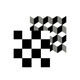 
All-ceramic Nordic 6060 black and white flower tiles restaurant clothing store bathroom anti-slip store wear-resistant floor tiles 6623 600*600