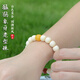 Her generation natural mammoth ivory old-style bead bracelet ice material Buddhist beads rosary bracelet with certificate birthday gift 9*10MM (766568)