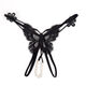 Women's sexy underwear with pearl vagina massage open crotch hot thong large size can be inserted passionately black blue confidential delivery-P23 M80-130Jin Jin is equal to 0.5 kg confidential delivery