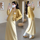 Ran Qiqi Maternity Dress Set Autumn and Winter 2025 New High-end Western Style Sweater Jacket Vest Skirt Knitted Two-piece Set Sweater Jacket + Vest Skirt (Set) L