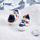 Jordan baby boy plus velvet cotton shoes children's winter leather toddler sports running shoes Serenity Blue/Jordan White 27