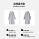 Benny Road S/K series dresses for women with hooded sweatshirts for women new designs in autumn and winter clothes trendy long skirts Hemp gray# solid color [Cotton soft skin-friendly] M