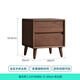 Lin's Home Nachttisch aus massivem Holz, Zuhause, Schlafzimmer, 2025, beliebt, Eiche, kleiner Nachttisch, Aufbewahrungsschrank, Holzindustrie, LH194B5, 0,40 cm | Retro-Nachttisch aus Eichenholz