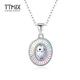 TTMIX colorful platinum pendant pt950 fashionable honeycomb platinum pendant platinum water drop pendant birthday gift water drop shape 2.3-2.5g