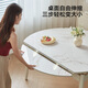 Lin's home retractable slate dining table small apartment folding round table and chairs complete set LS628R8