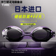 WATERTIME swimming goggles racing waterproof anti-fog high-definition swimming goggles for women with degree men's ice speed blue flat light