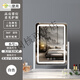 Cosmetic mirror with light desktop desktop LED light makeup artist's special fill-in light cosmetic mirror home bedroom high-definition mirror horizontal style - plug-in white - 57*48cm