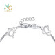 Chow Sang Sang Pt950PetChat kitten bracelet for women 90419B priced at 19cm 5.65g