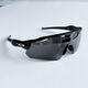 欧克利（OAKLEY）9275 偏光款骑行眼镜 运动太阳镜 户外钓鱼驾驶墨镜风镜 银黑框蓝片 眼镜+普通包装