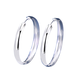 Jiuchangshi Tianyuan 999 sterling silver wide hoop earrings for women pure silver temperament large earrings birthday gift for girlfriend pure silver 999 30mm