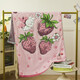 Pure cotton gauze bath towel new adult and children cartoon large towel absorbs water, quick-drying and does not shed lint, cotton bath wrap Strawberry Elf Hongsen 500g75cm*160cm one piece