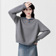 Fitma Horn Button Polo Neck Sweater Women's 2025 Autumn and Winter New Style Lapel Loose Soft Waxy Thickened Bottoming Sweater Top Yellow L Recommended 120-140 Jin Jin equals 0.5 kg