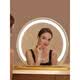 Mortina German bedroom lighted makeup mirror LED fill light rechargeable lamp desktop rotatable makeup table mirror imported from Germany 50cm champagne gold rechargeable