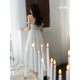 LISM International First Line Marke Offizielle Braut weißes Licht Hochzeitskleid Custom MADE White Kleid Engagement Weiß (Spot) L.