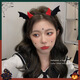 Muyu Party Decoration Funny Headband Halloween Horror Pumpkin Head Headband Tricky Creative Hairpin Cartoon Hair Accessory Headband Red Horns Black Wings Headband One Pack