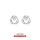 Qi Xiaomi 999 sterling silver Möbius earrings for women, pierced earrings 2025 new style high-end sleep-free and elegant earrings, a pair of Möbius earrings, 999 pure silver