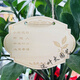 Yong Huan 10 pieces of custom-made wooden hanging tags for school Arbor Day tags tree adoption tags plant tags name cards grow with the trees 10 pieces