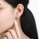 Saturday Blessing Simple Pure Gold 999 Gold Earrings Girls Birthday Gift Price AA090923 One Pair Approximately 1.24g