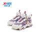 XTEP Children's Shoes Lingfeng 3.0 Fine Mink Velvet Warm Sports Shoes Anti-Slip Safety Guard Cotton Shoes Ningye Purple/Sail White 30